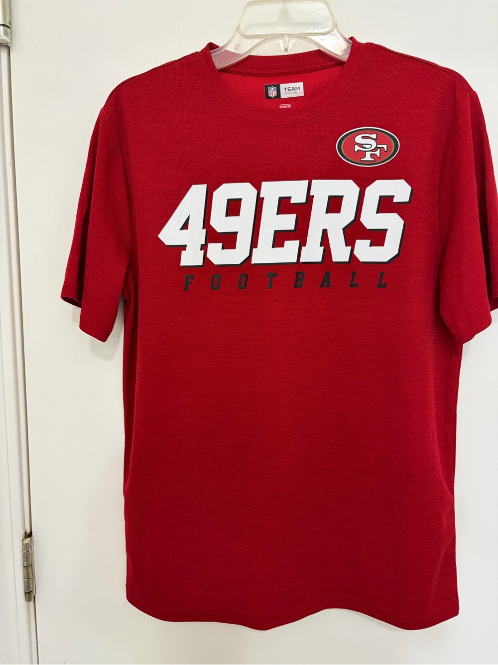 NFL San Francisco 49ers Red Graphic Tee with White 49ERS Logo